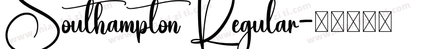 Southampton Regular字体转换